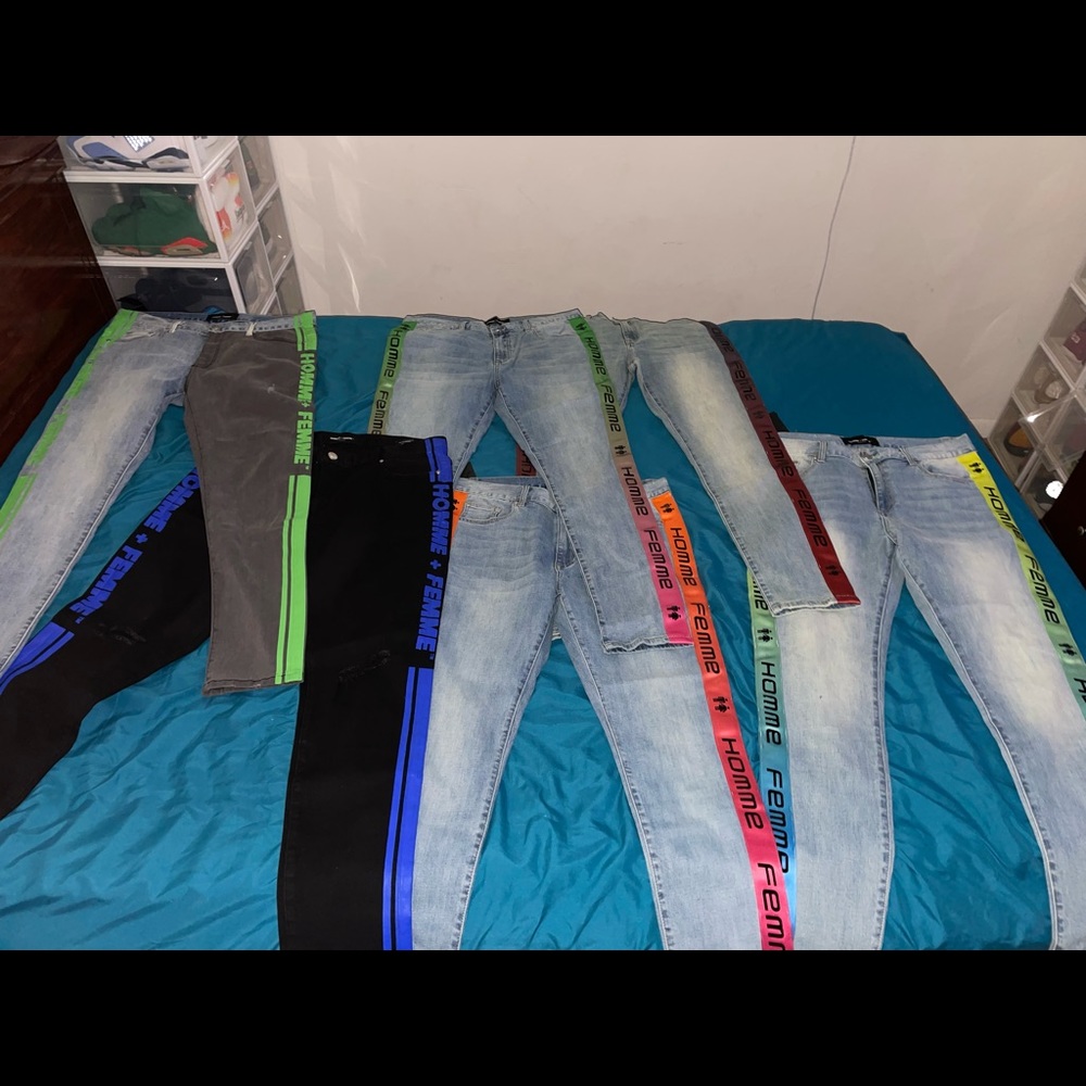 Brand new Homme Femme jeans with tags still on. All size 36. Last pair are H&M